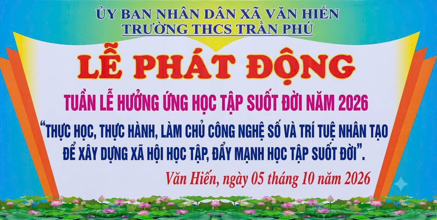 “TUẦN LỄ HƯỞNG ỨNG HỌC TẬP SUỐT ĐỜI” NĂM 2026